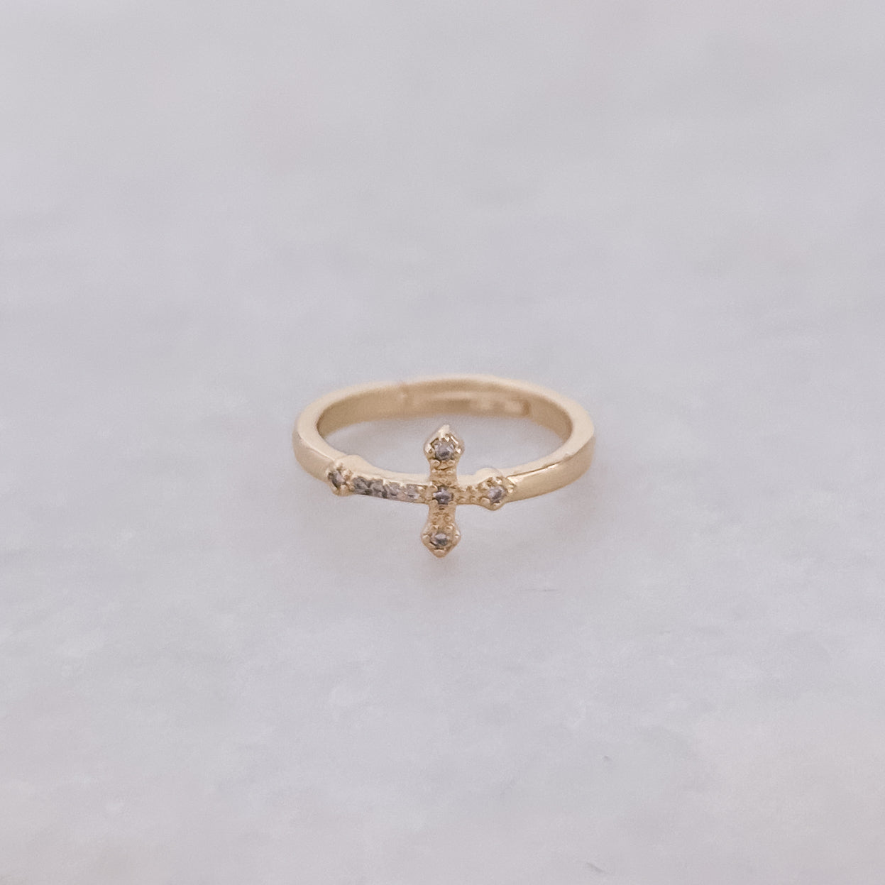 Diamond Cross Ring