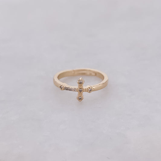 Diamond Cross Ring