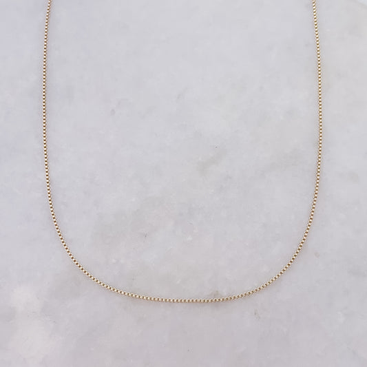 Silky Box Necklace - 60cm