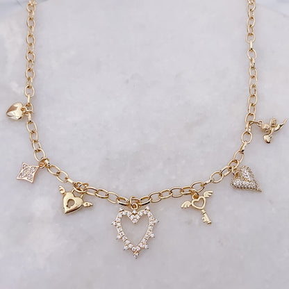 Sparkling Love - Charm Necklace