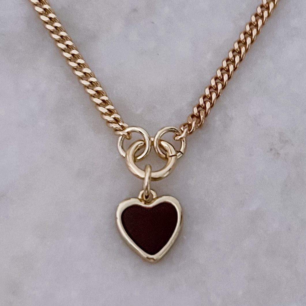 Brown Heart Necklace
