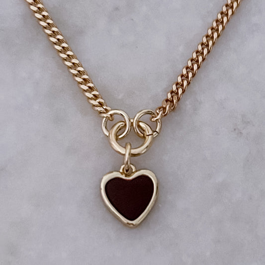 Brown Heart Necklace