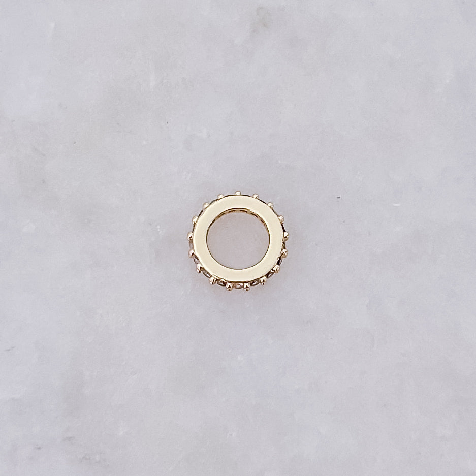 White Ring Bead - Charm