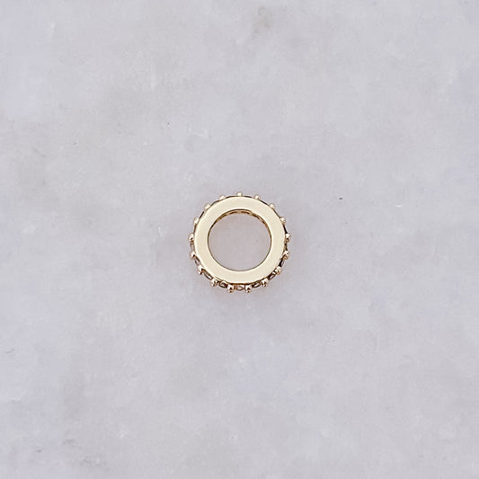 White Ring Bead - Charm