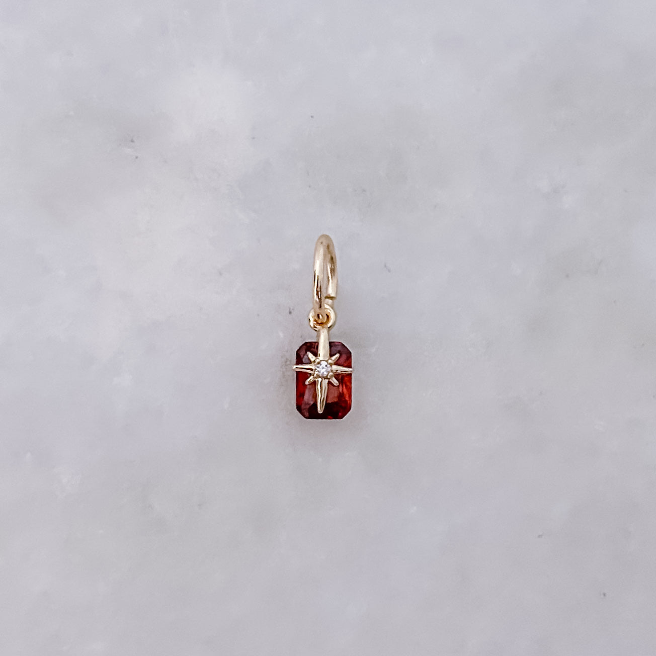 Tiny Brown Starburst - Charm