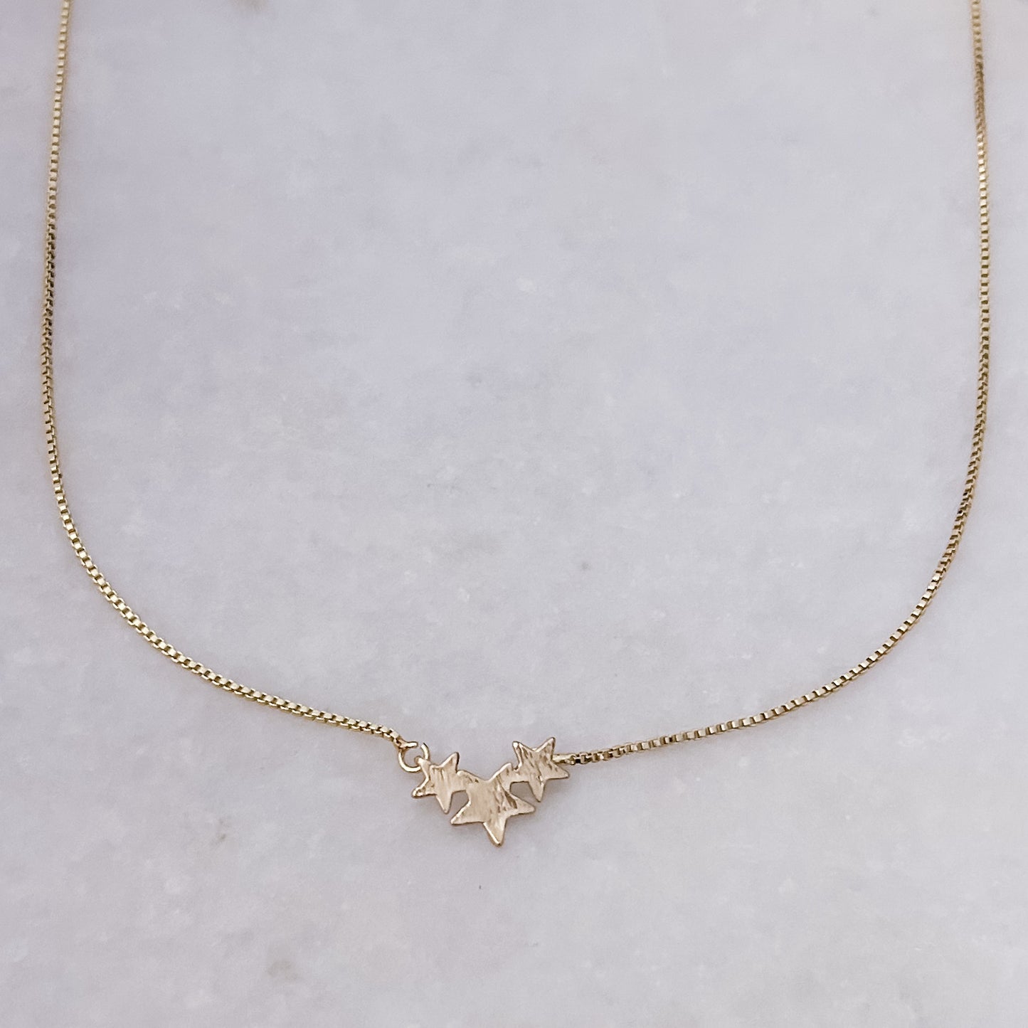 Triple Stars Necklace - One of a kind