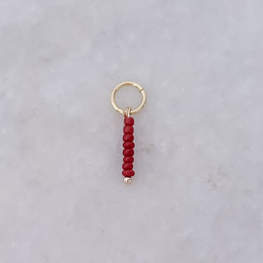 Red Stack Beads - Charm