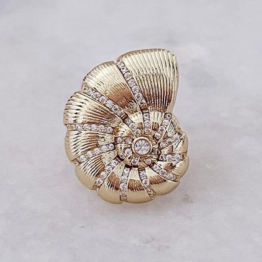 Diamond Shell Ring