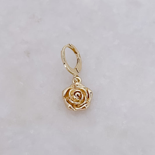 Tiny Rose Hoop