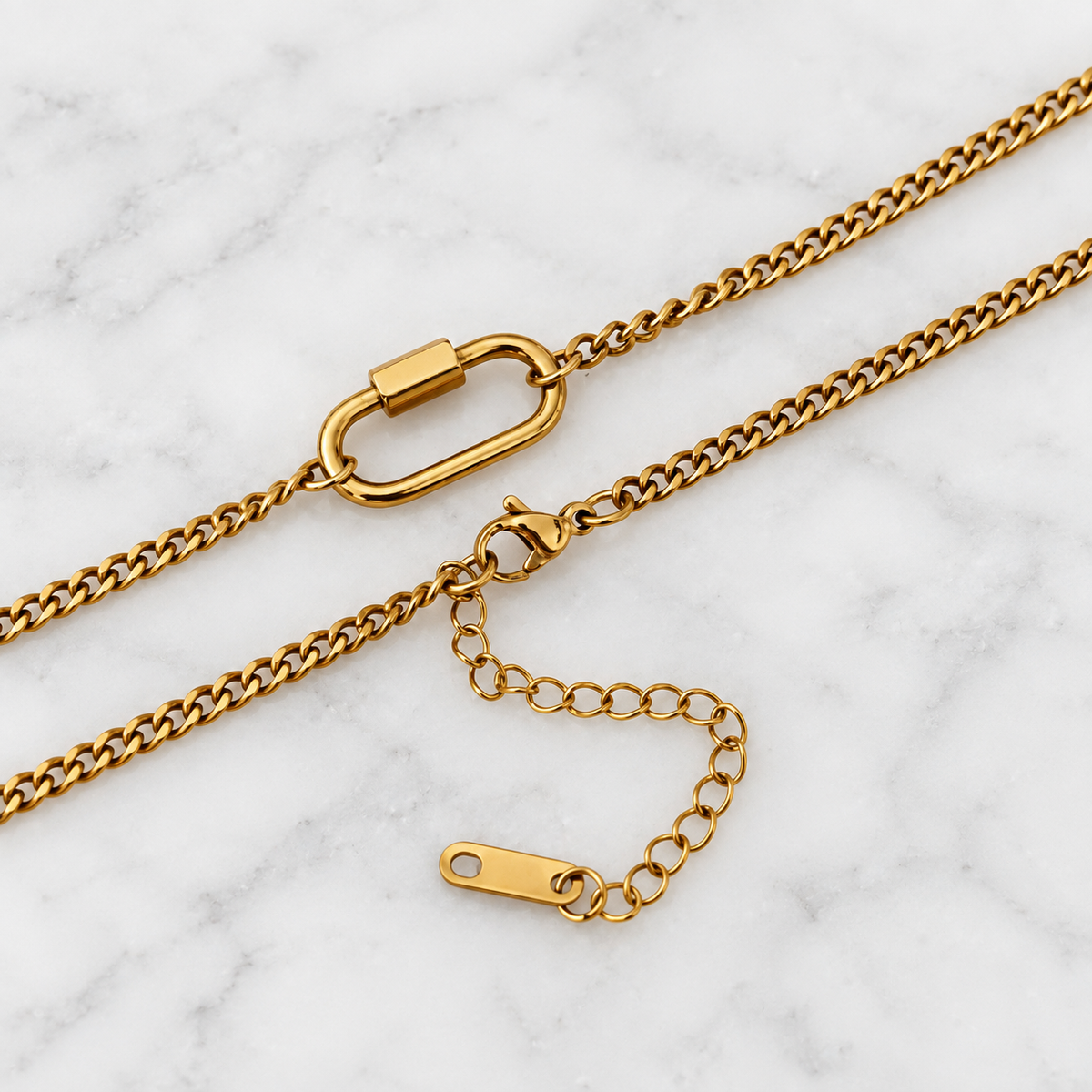Coco Curb - Lock Necklace