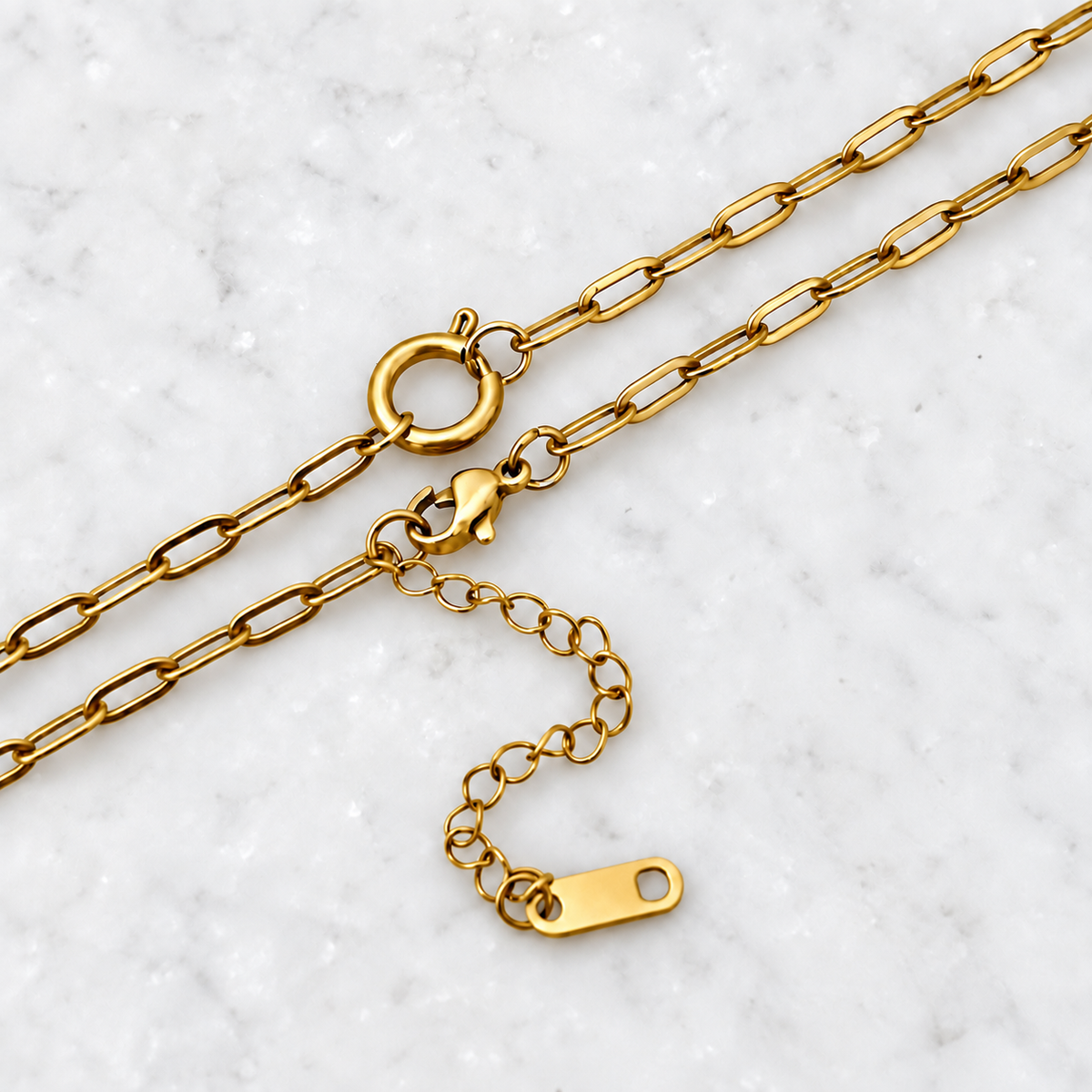 Fine Paperclip - Lock Necklace