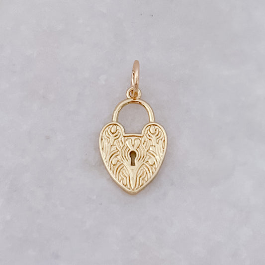 Vintage Heartlock - Charm