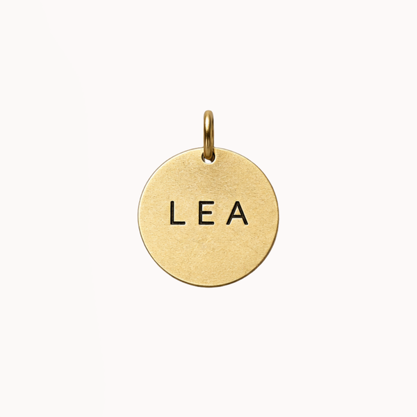 Medium Coin - Engraved Charm