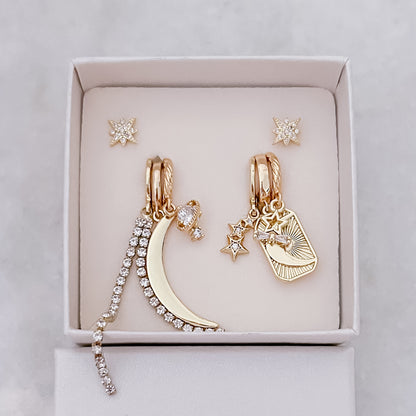 Tiny Crystal Tassle Hoop