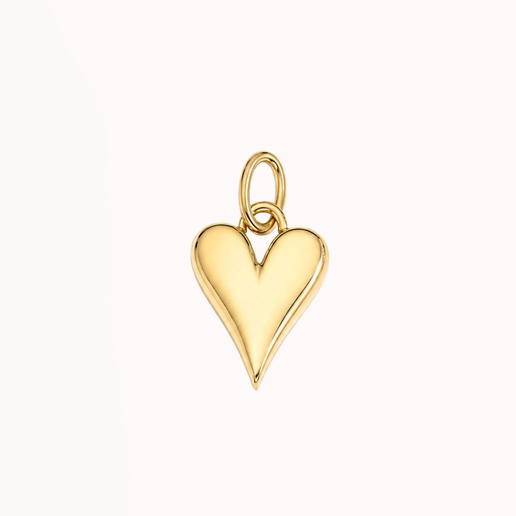 Golden Heart Charm - Charm