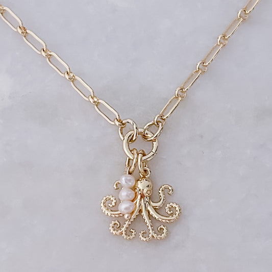 Pearl Octopus Necklace