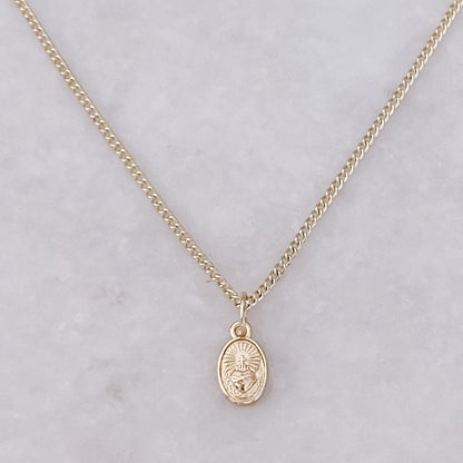 Delicate Sacred Heart Necklace