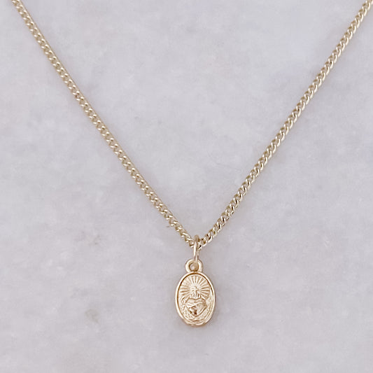 Delicate Sacred Heart Necklace