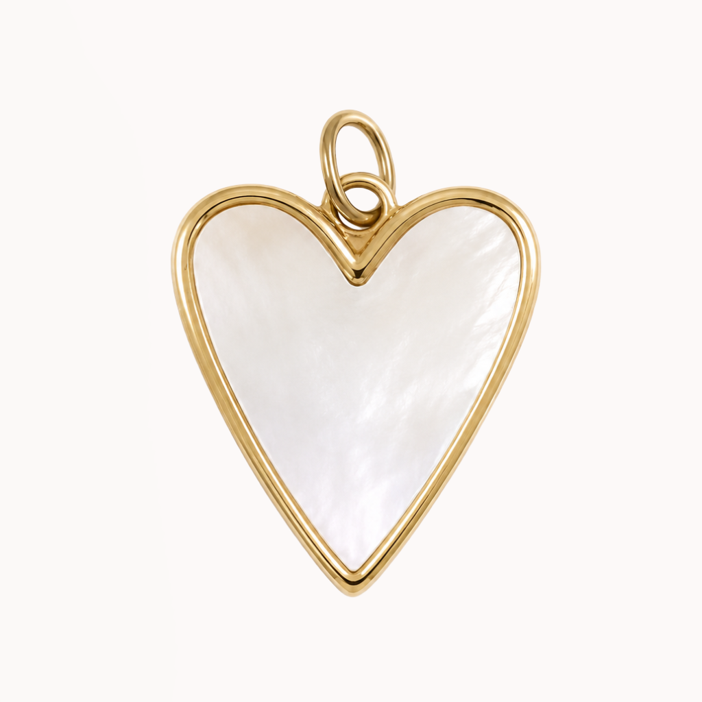 Pearl Heart - Charm