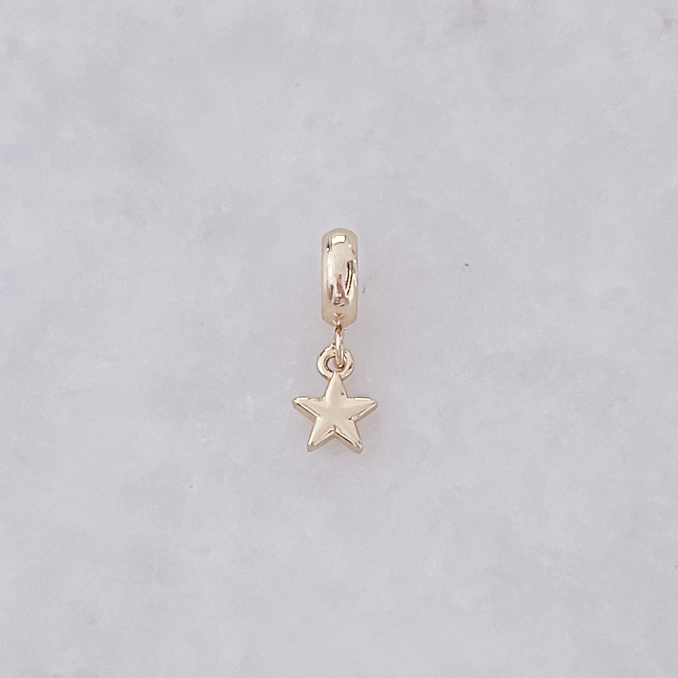 Gold Star Charm