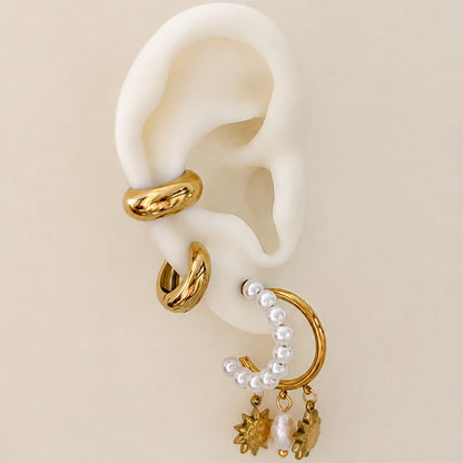 Pearl + Sun Earring