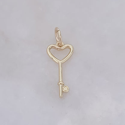 Heart Key - Charm