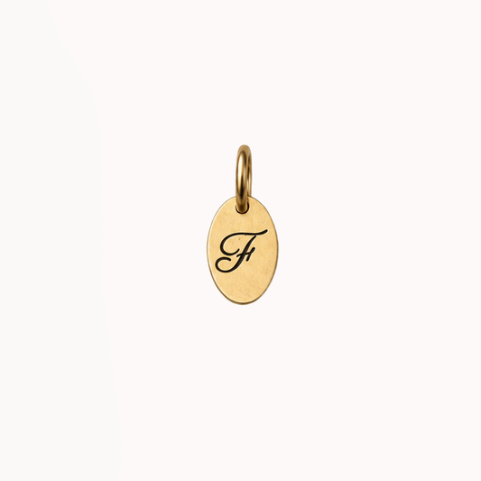 Mini Oval Tag - Engraved Charm