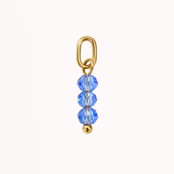 Light Blue Beads - Charm