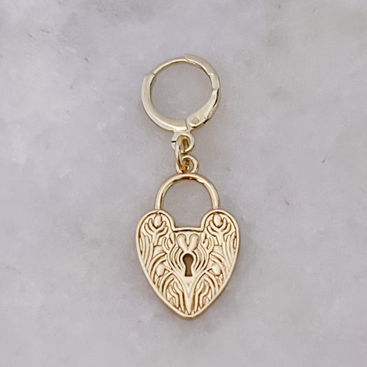 Heart Lock Tiny Hoop