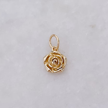 Gold Rose - Charm