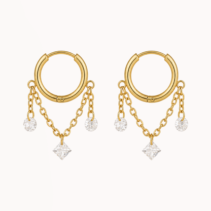 Dainty Chain Hoops