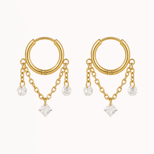 Dainty Chain Hoops
