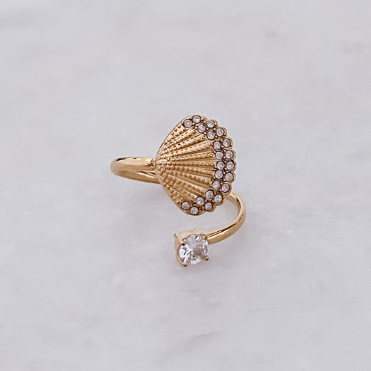 Diamond Shell Ring