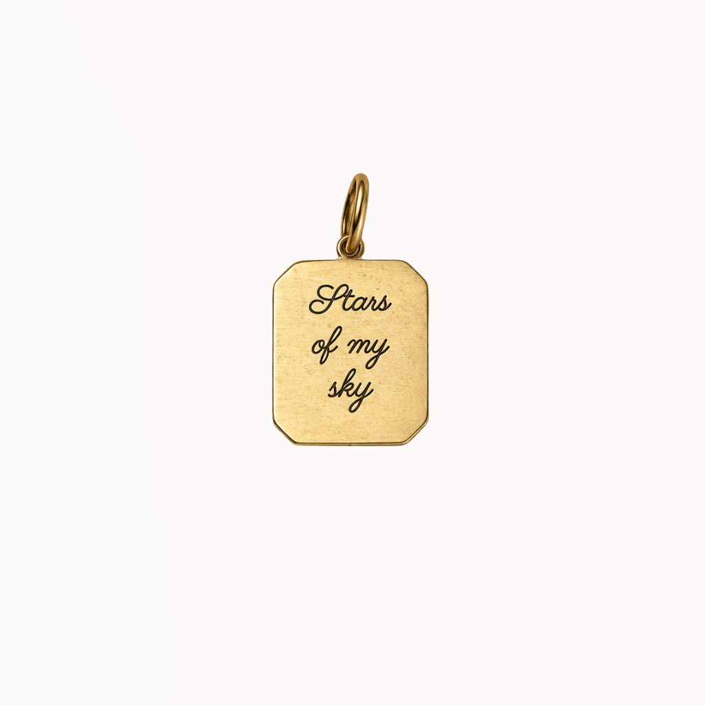 Rectangle - Engraved Charm