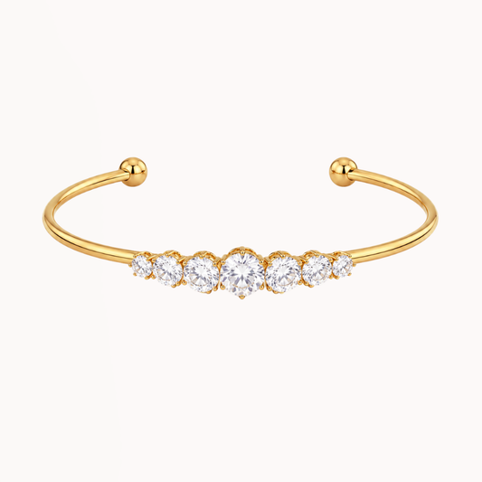 Five Diamonds Cuff Bracelet