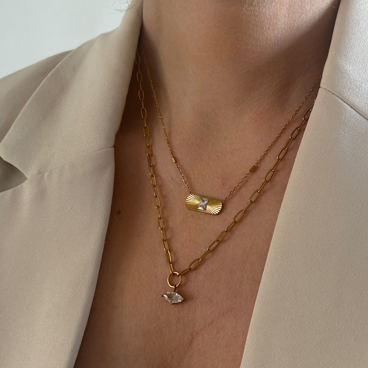 Stone Amulet Necklace