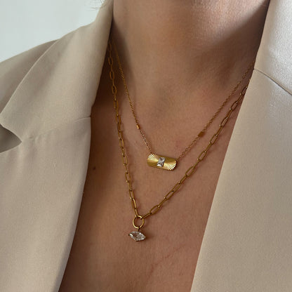 Stone Amulet Necklace