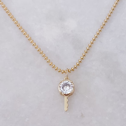 Diamond Rondele Necklace