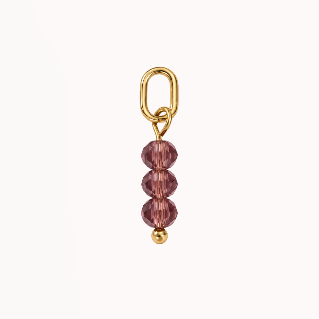 Aubergine Beads - Charm