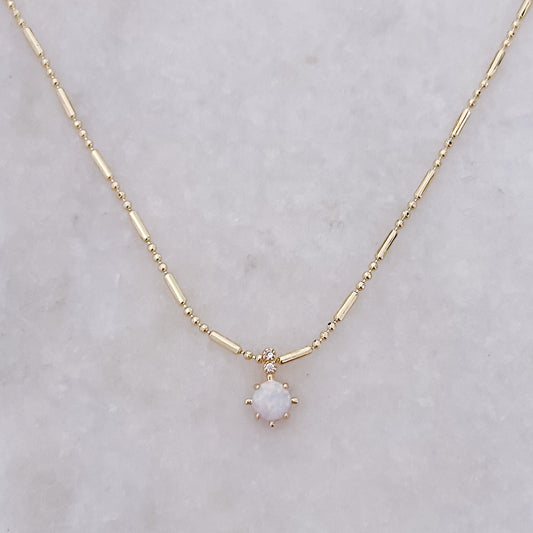 Opal Bars + Bits Necklace