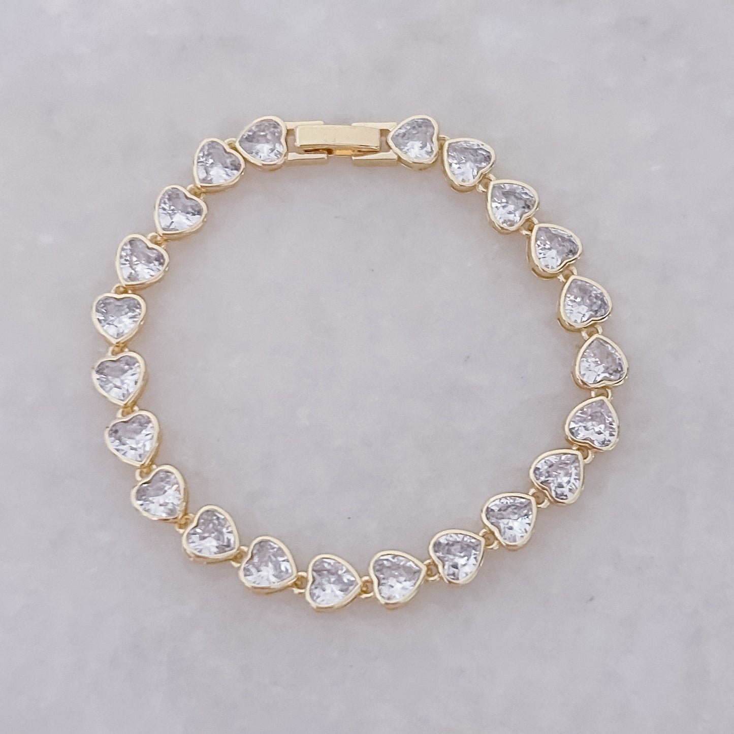 Diamond Hearts Bracelet