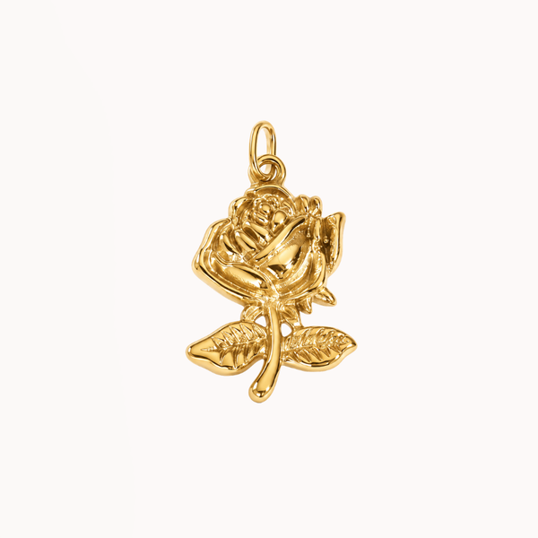 Gold Rose - Charm