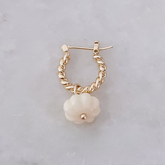 White Pumpkin Twisted Hoop