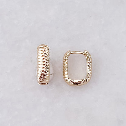 Twisted Square Hoops