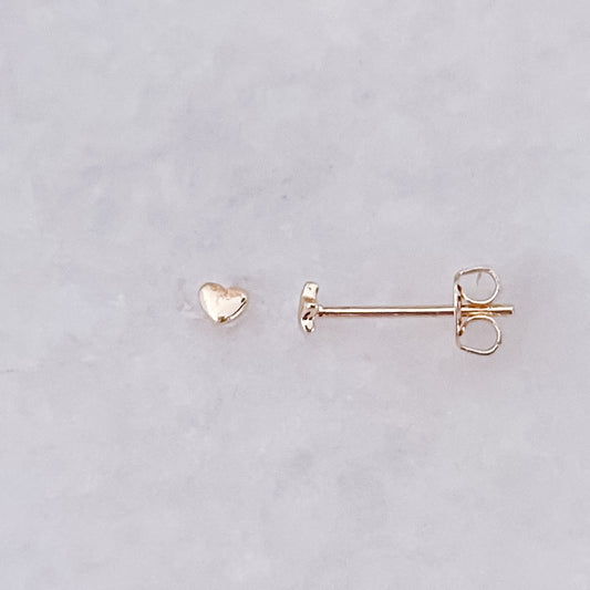 Teeny Tiny Heart Studs