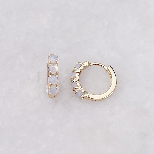 Moonstone Hoops