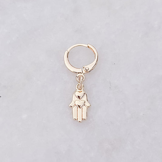 Hamsa Hand Tiny Hoop