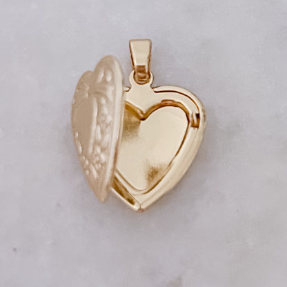 Vintage Heart Locket - Charm