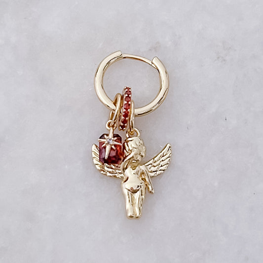 Brown Angel Star Hoop